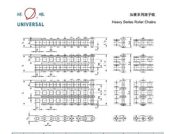 加重系列滚子链