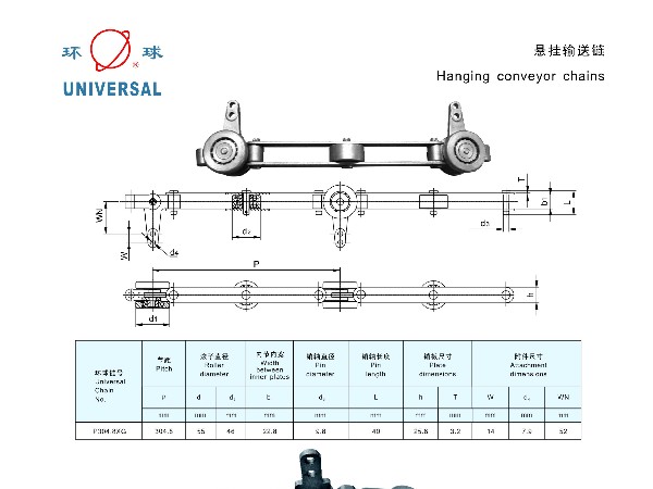 悬挂输送链