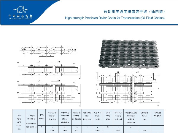 传动用高强度精密滚子链(油田链)-环球链条-链条厂家-传动链-高强度链条-非标定制-链条定制-链条型号-链条选型-链条样册-链条参数表